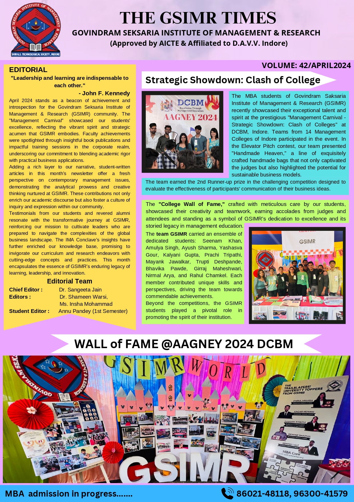 newsletter page 1 April 2023