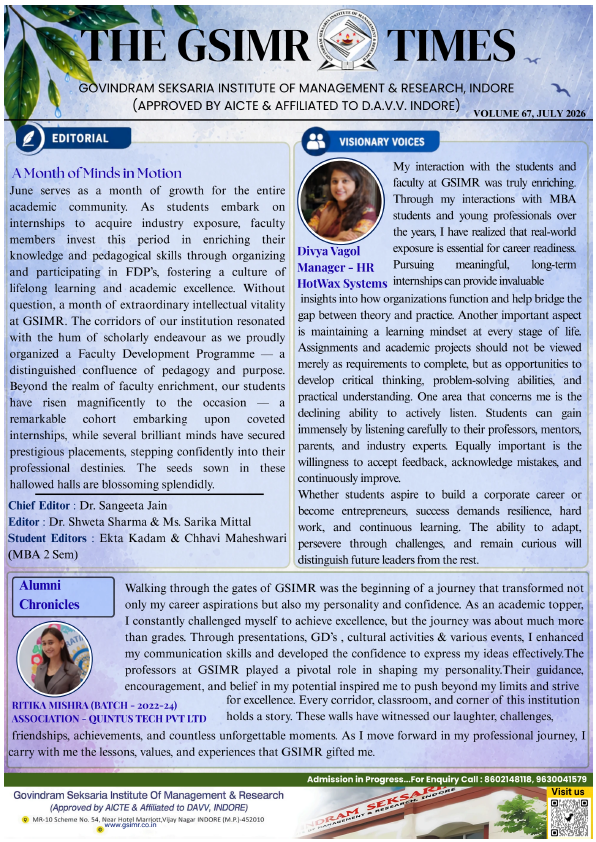 Newsletter July 2026